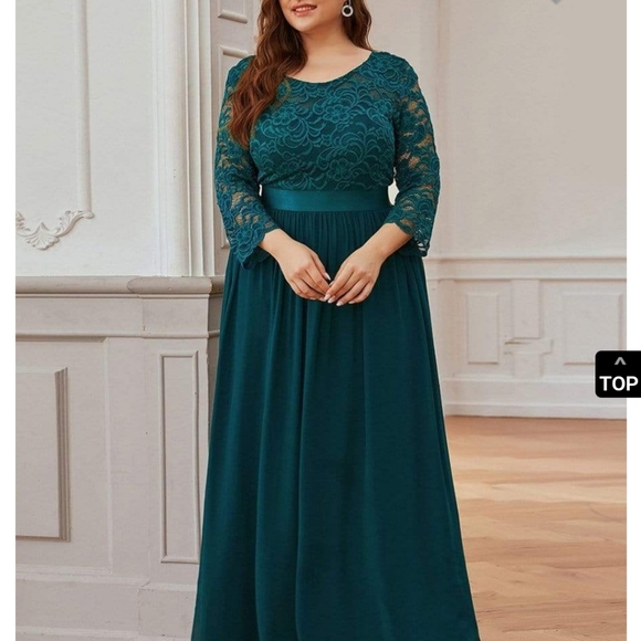 EverPretty Dresses & Skirts - NWT Everpretty Plus Size Bridesmaids Formal Lace dress, Teal